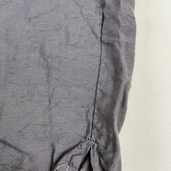 Cut Loose Crop Wide Leg Split Ankle Gray Lightweight Pants Womens Sz L - Picture 12 of 14
